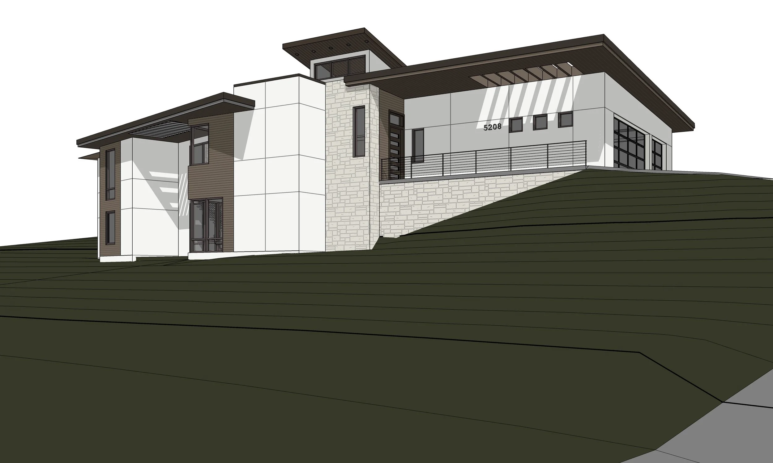 Southwest View rendered view