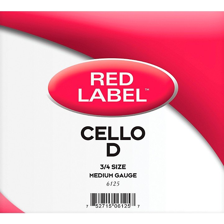 Red Label Cello D 3/4 String