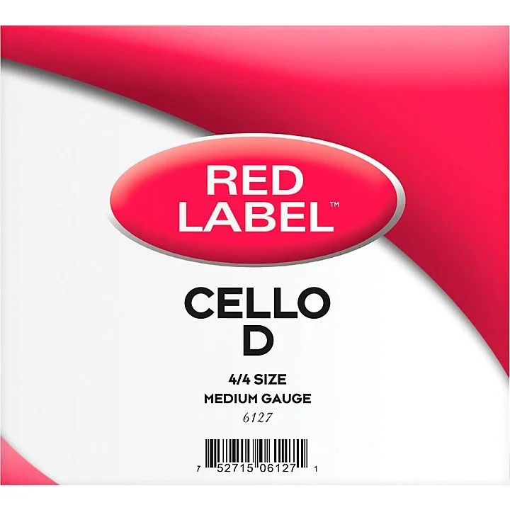 Red Label Cello D 4/4 Size Medium Gauge