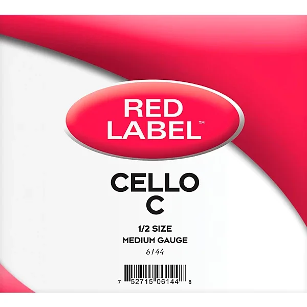 Red Label 1/2 Cello C String - nickel/steel