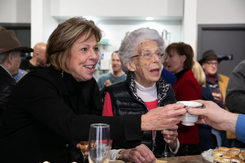 Pam King and Edith Meffley