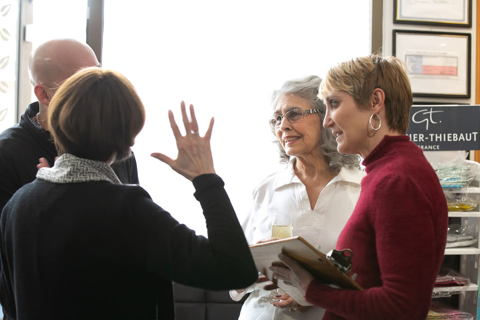 Jeanne Geoffray with Willy Chavez, Yvonne Lopez and Amy Taylor