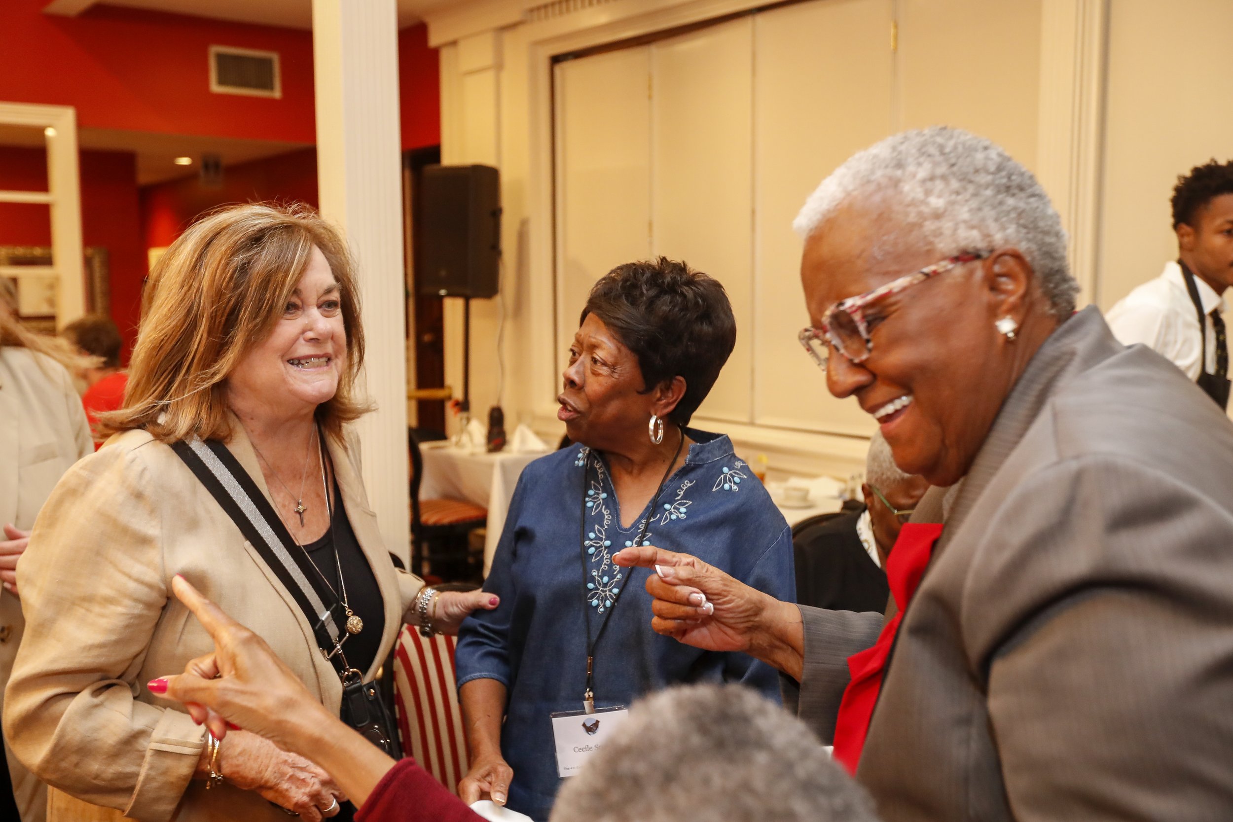 Tina Harper (Faculty), Cecile Scorza '68, Gwendolyn Shepherd '68