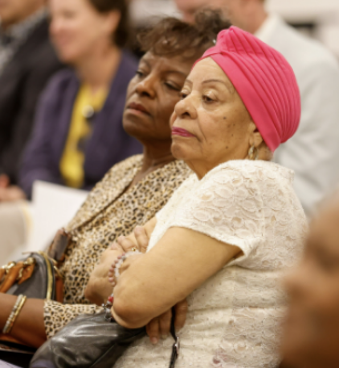 Carolyn Trudeau Bell (left, AEC Class of '72); Yolanda Henry (right, AEC Class of '67)