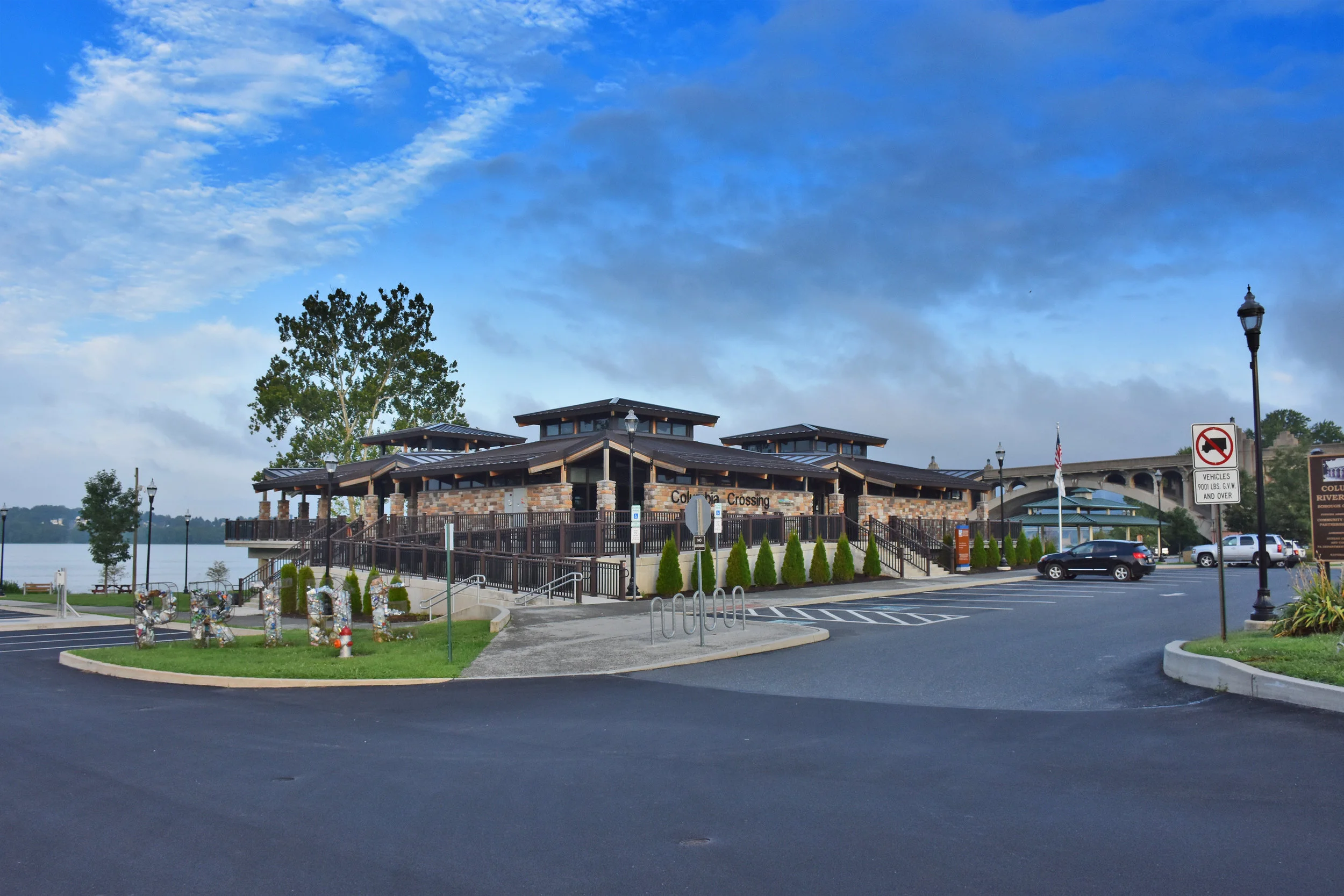 The design of the Columbia Park Building, now named Columbia Crossing, has exceeded our expectations. Visitors from all over the country and abroad have remarked of the design and how it fits the location along the Susquehanna River. Leo S. Lutz, Borough of Columbia Mayor