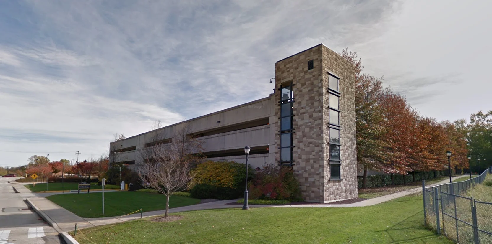 Buchart Horn Architects, in association with the Harman Group, designed two multi-level parking structures for the Borough of West Chester. The structures totaled approximately 130,000 SF of floor area with parking for 1,000 vehicles. Matlack Street Parking Structure. Located behind the West Chester University Bull Center in West Goshen Township, this is a four-level, 500-car precast structure. Historic area zoning requirements included the use of stone (achieved by using form liners in the precast members) and architectural stains.