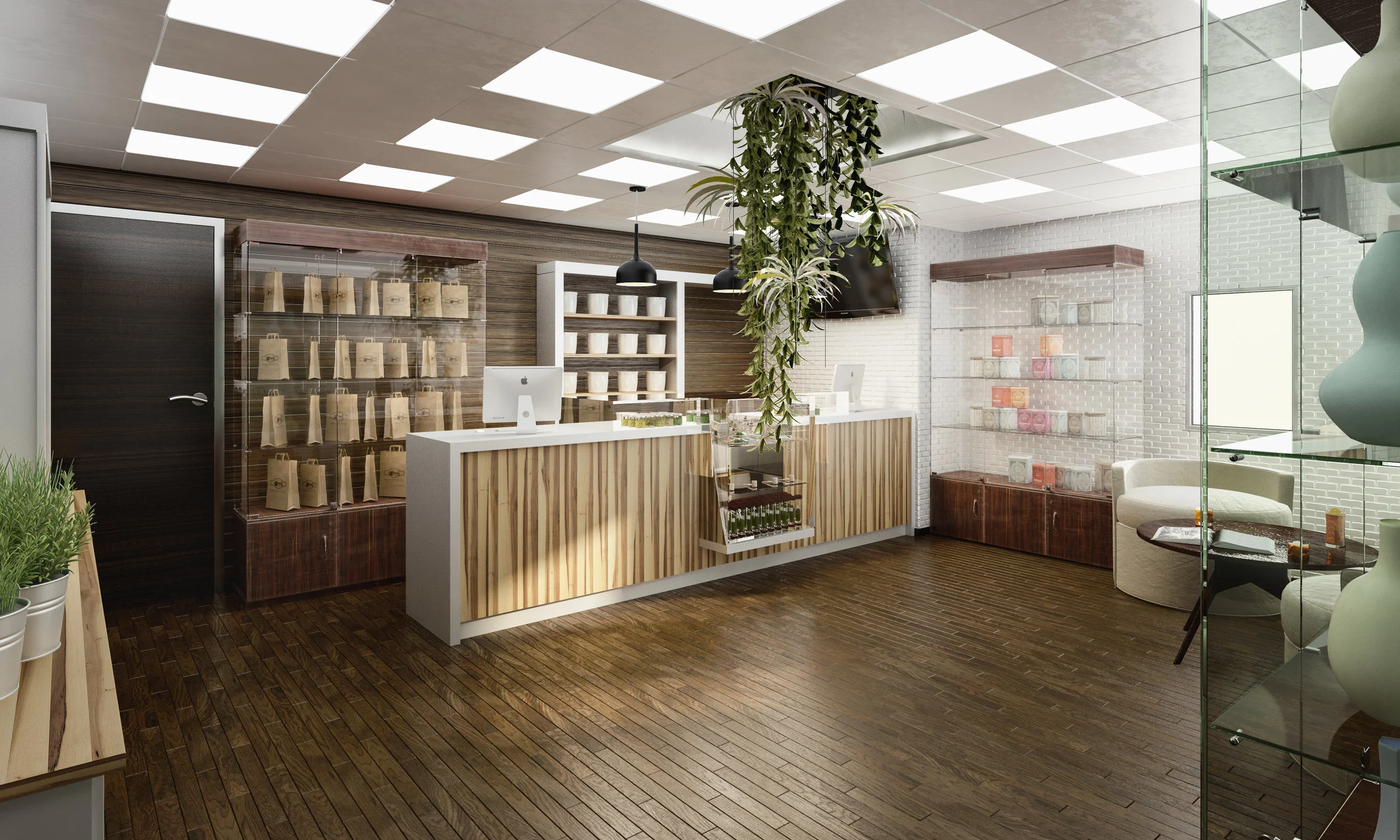 BHA provided professional architectural, civil, structural, mechanical, electrical and plumbing engineering design services for permit-ready documentation of a 100,000 SF warehouse and three commercial dispensaries. The definitive description of the project size, materials, finishes, and systems is based on the schematic design provided by the client.