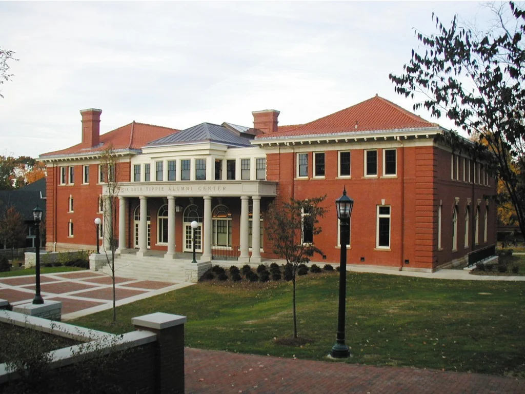 Originally constructed in 1908 as a men’s residence hall, Cochran Hall’s use had changed many times over the years. Prior to its renovation and conversion into the Tippie Alumni Center, its once proud image had been dimmed by unsympathetic changes. In keeping with the college’s values, Cochran Hall, a contributor to the wonderful architectural heritage at Allegheny, was completely restored. Architectural and campus planning issues were addressed by developing a new east entrance façade, sympathetic to the original building, while providing a strong image from Peach Alley and Senior Circle. The building was designed to house Alumni meeting and dining spaces on the first floor, Alumni Affairs and Development Offices on the second floor and support spaces for these functions on the ground floor. Major restored spaces include a 150-seat dining hall with a small ceremonial balcony, a Boardroom and an Alumni Library. The main space on the entry level is a large oak paneled Alumni Lounge and gallery reusing all of the intact woodwork and decorative mirrors. Replicated bronze light fixtures were created from archival photographs