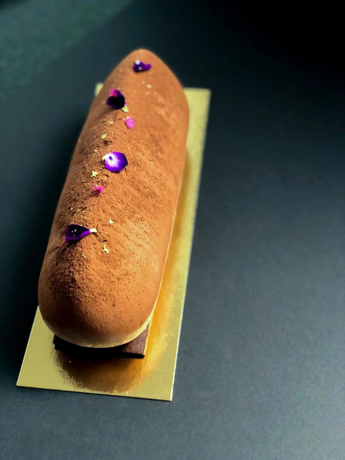 Chocolate Christmas Log Cake Buche Chocolat Noir.JPG