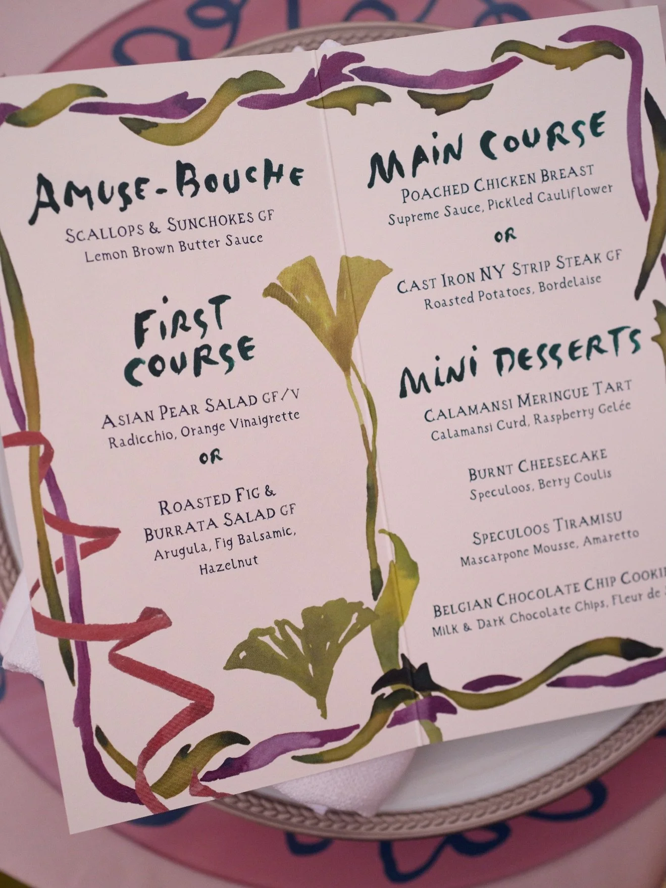 For Serious Diners.😉 

Planning: @lepetiteprive
Photography: @calenrose
Menu design: @happymenocalstudio 
Tabletop: @maisondecarine