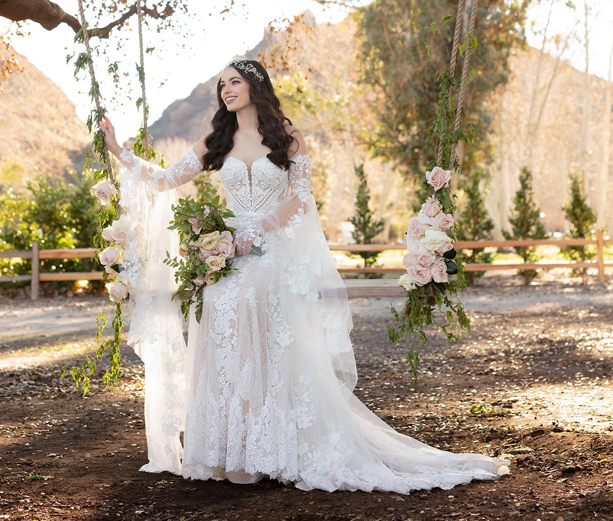 boho plus wedding dress