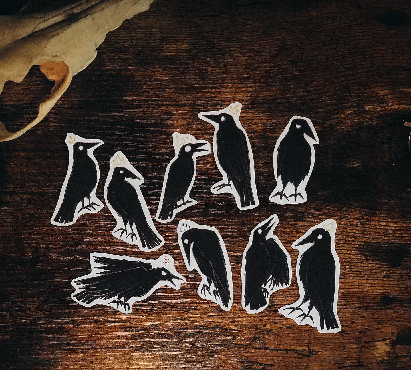 Introducing some Little Crows 😉

I drew these up for @thelittlecrowsmarket and these will be sent out for those who selected a sticker pack as part of their Indiegogo rewards as well as Sticker Club for the Patreon!

I had a lot of fun trying to mak