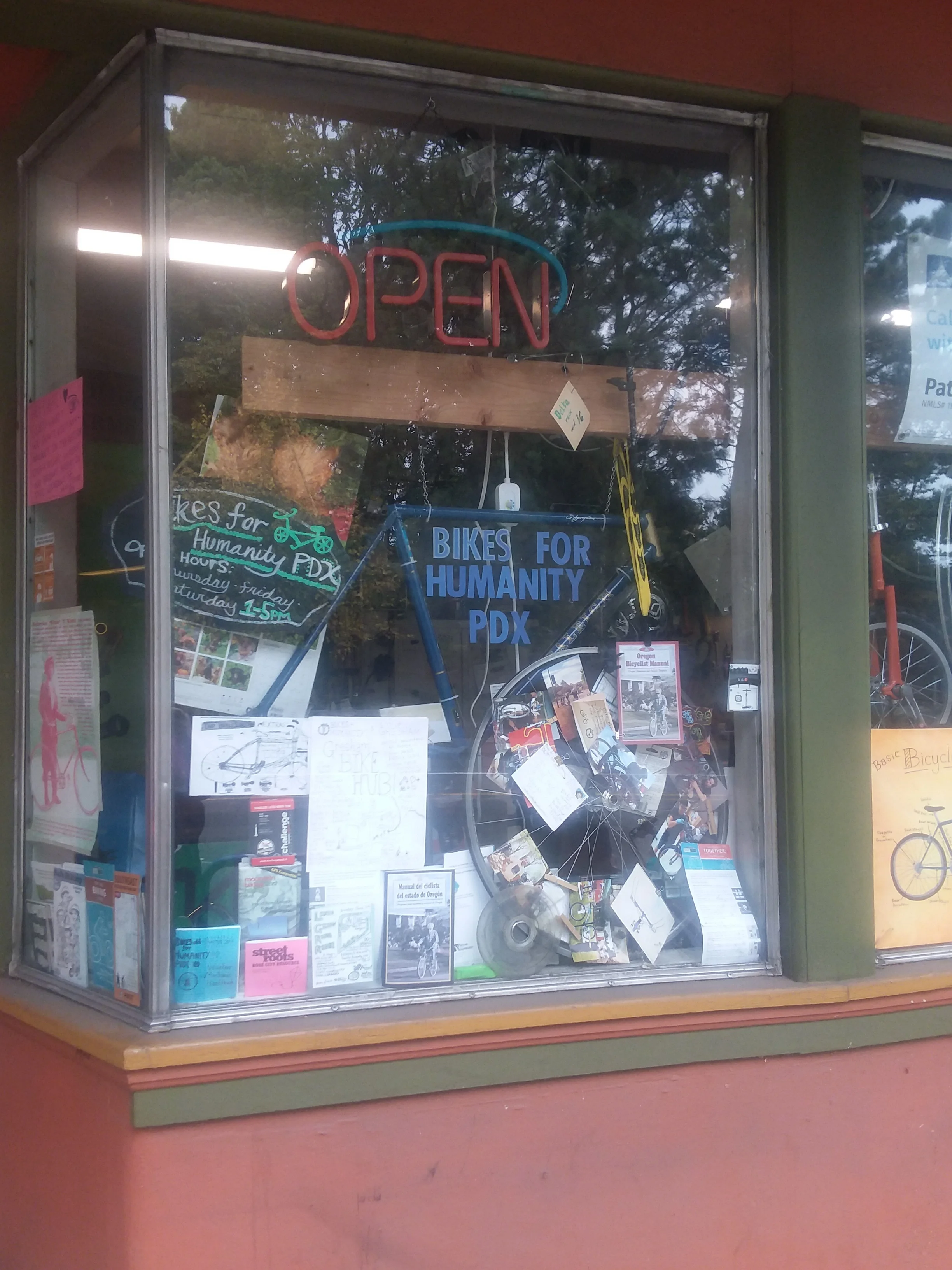 Bikes for Humanity is open Thursday-Saturday, with volunteer opportunities throughout the week.