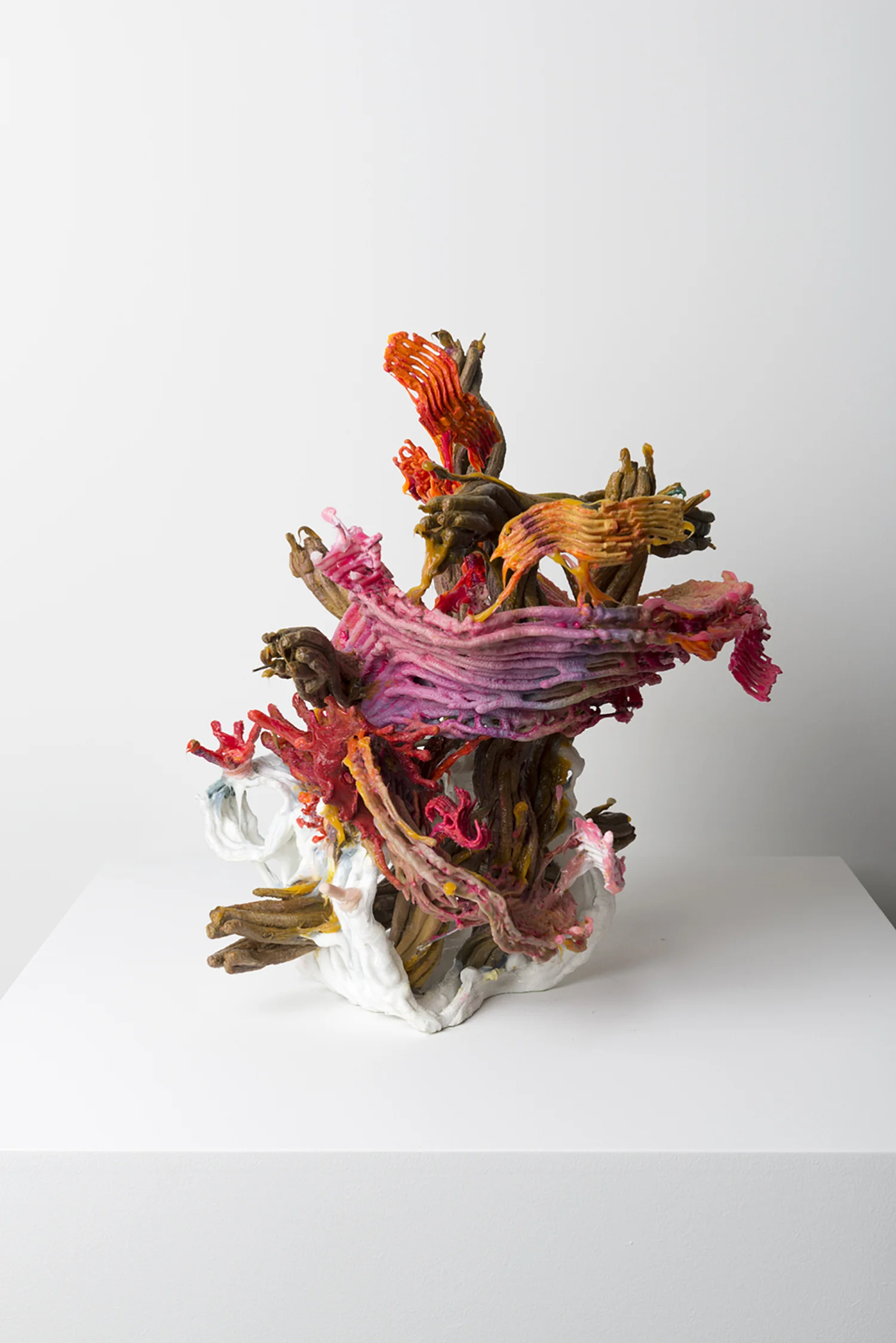 Loop Plastema, 2016, (detail) 40 x 30 x 30 cm | 15 3/4 x 11 3/4 x 11 3/4 in 3D printed plastic, alkyd paint, silicone