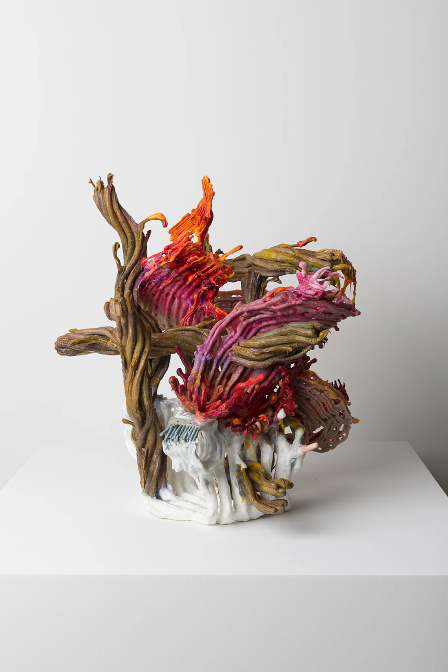 Loop Plastema, 2016, (detail) 40 x 30 x 30 cm | 15 3/4 x 11 3/4 x 11 3/4 in 3D printed plastic, alkyd paint, silicone