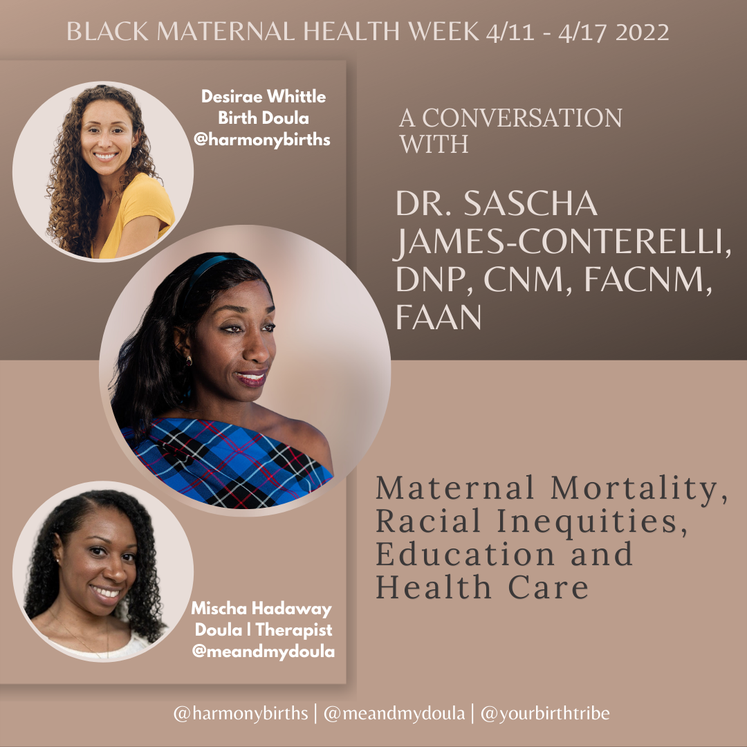 Dr. Sasha James-Conterelli sits down to talk about Maternal Mortality, and Racial Inequities