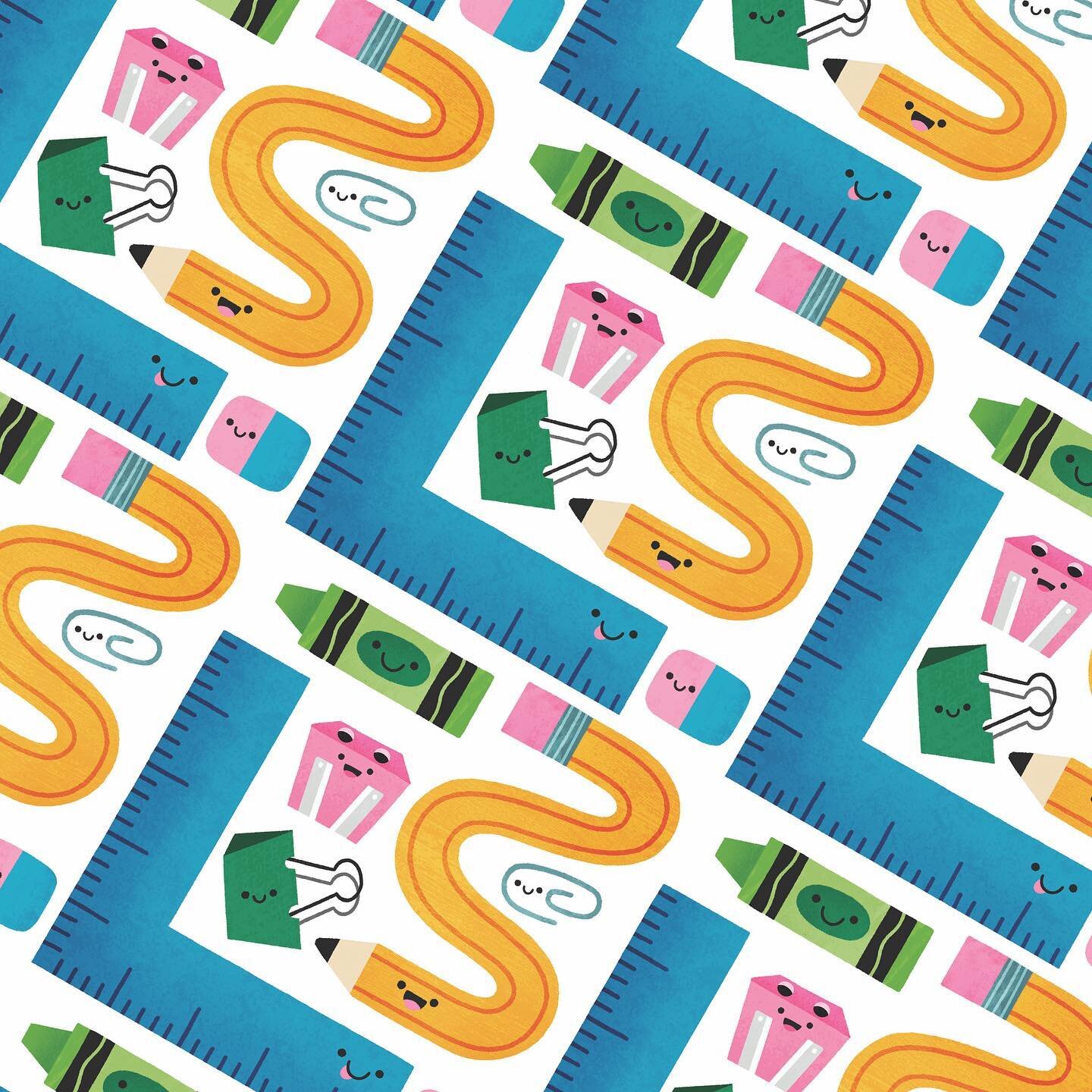 A cute stationary pattern ✏️
.
.
.
.
.
.
.
.
.
.
.
.
#pattern #patterndesign #patternlove #patterndesigner #stationery #cutepattern #cutepatterndesign #ohhdeersubmissions #crayons #pencil #paperclip #sharpener #ruler #seekingrepresentation #illustrat