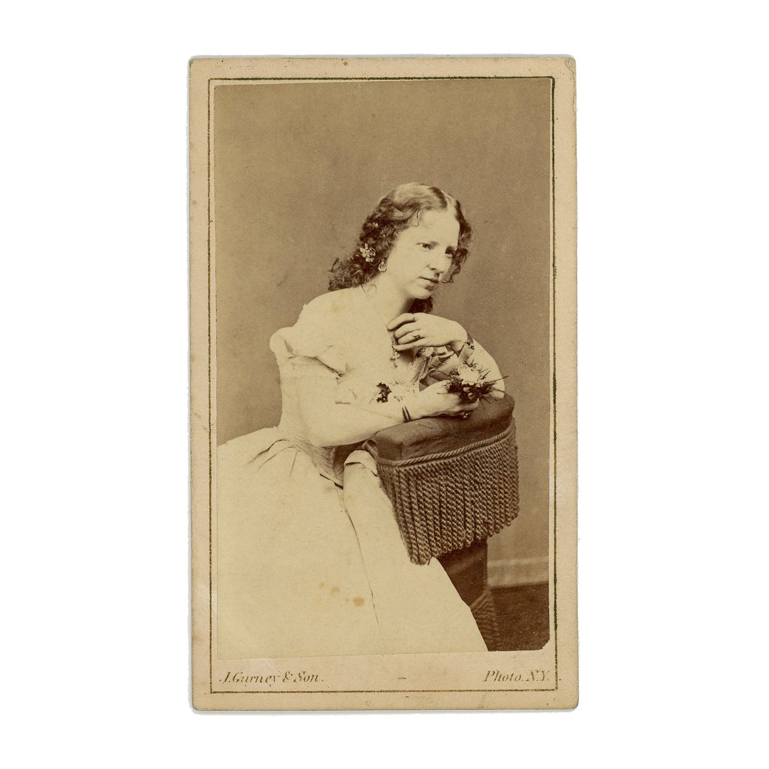 CDV of Stage Actress Maggie Mitchell, Close Friend of John Wilkes Booth