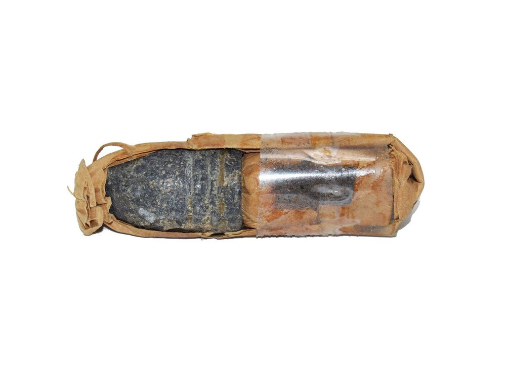 Original 58 Caliber Paper Cartridge With Exposed Minie Ball Iron Horse Military Antiques