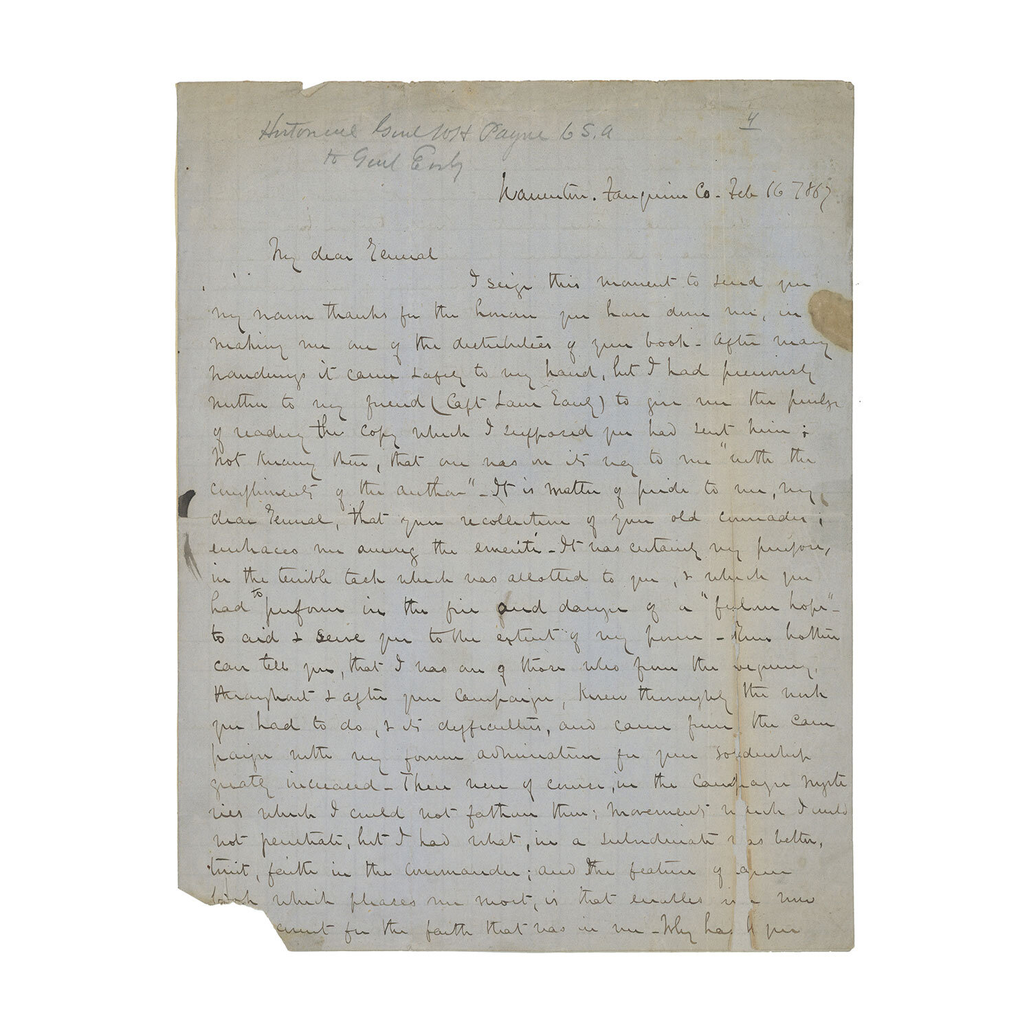 Original Letters and Documents from Civil War Soldiers — Iron Horse ...