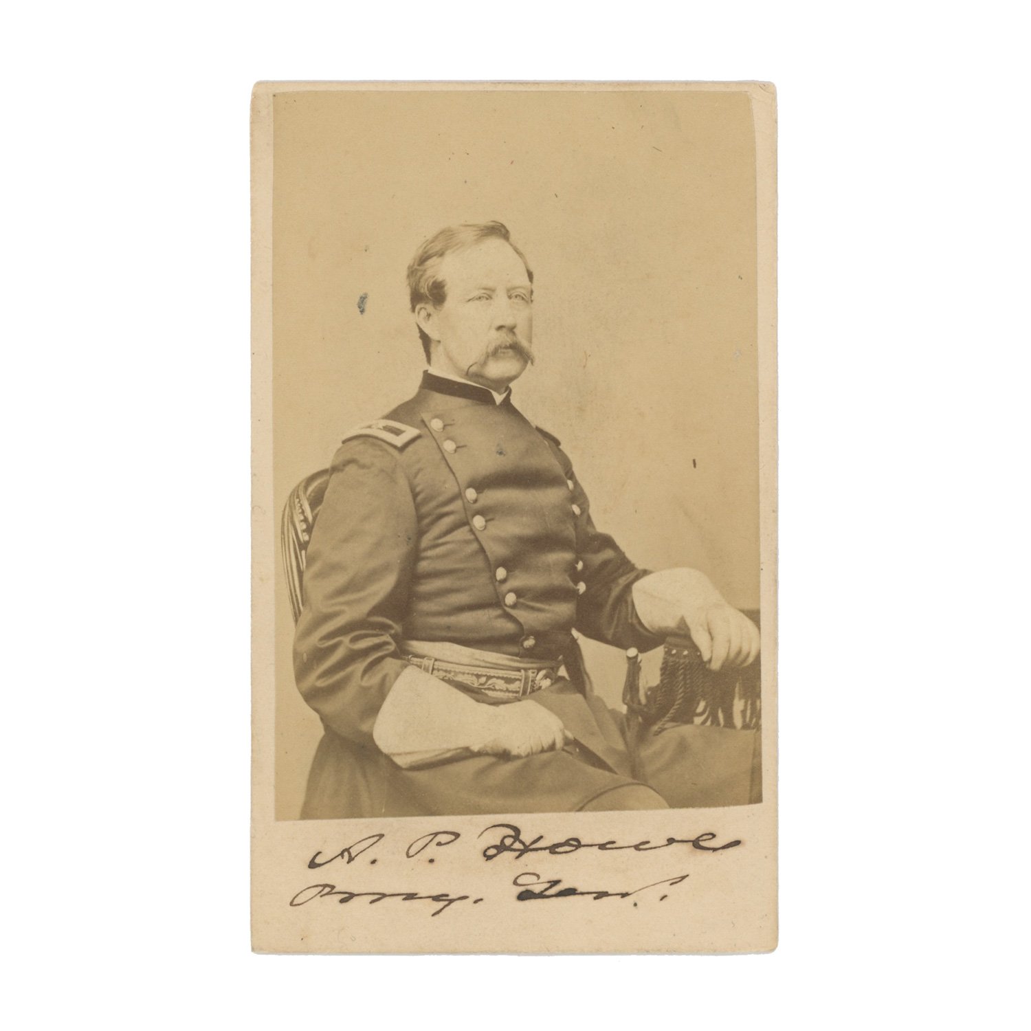 Signed CDV of Union General Albion P. Howe