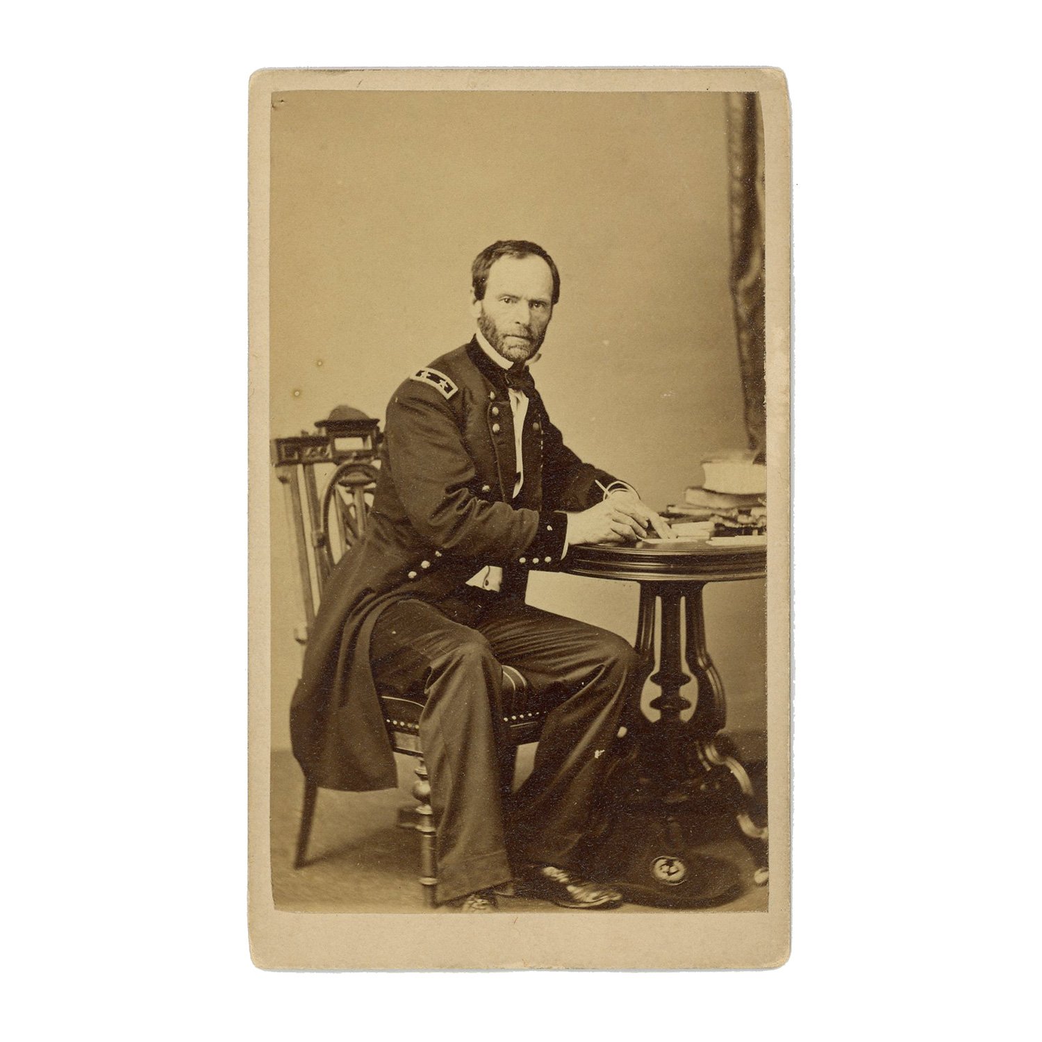 CDV of General William Tecumseh Sherman by S. M. Fassett, Chicago, c. 1865