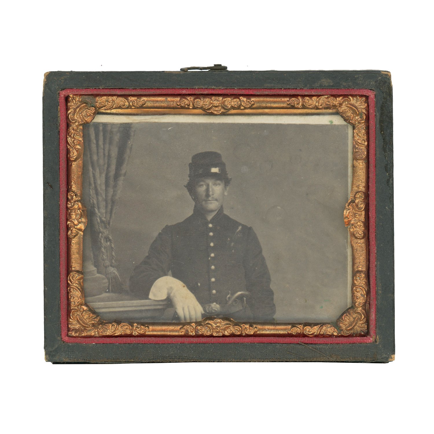 Cased CDV of Private Henry Lye, 1st U.S. Sharpshooters, Killed at the Battle of Gettysburg