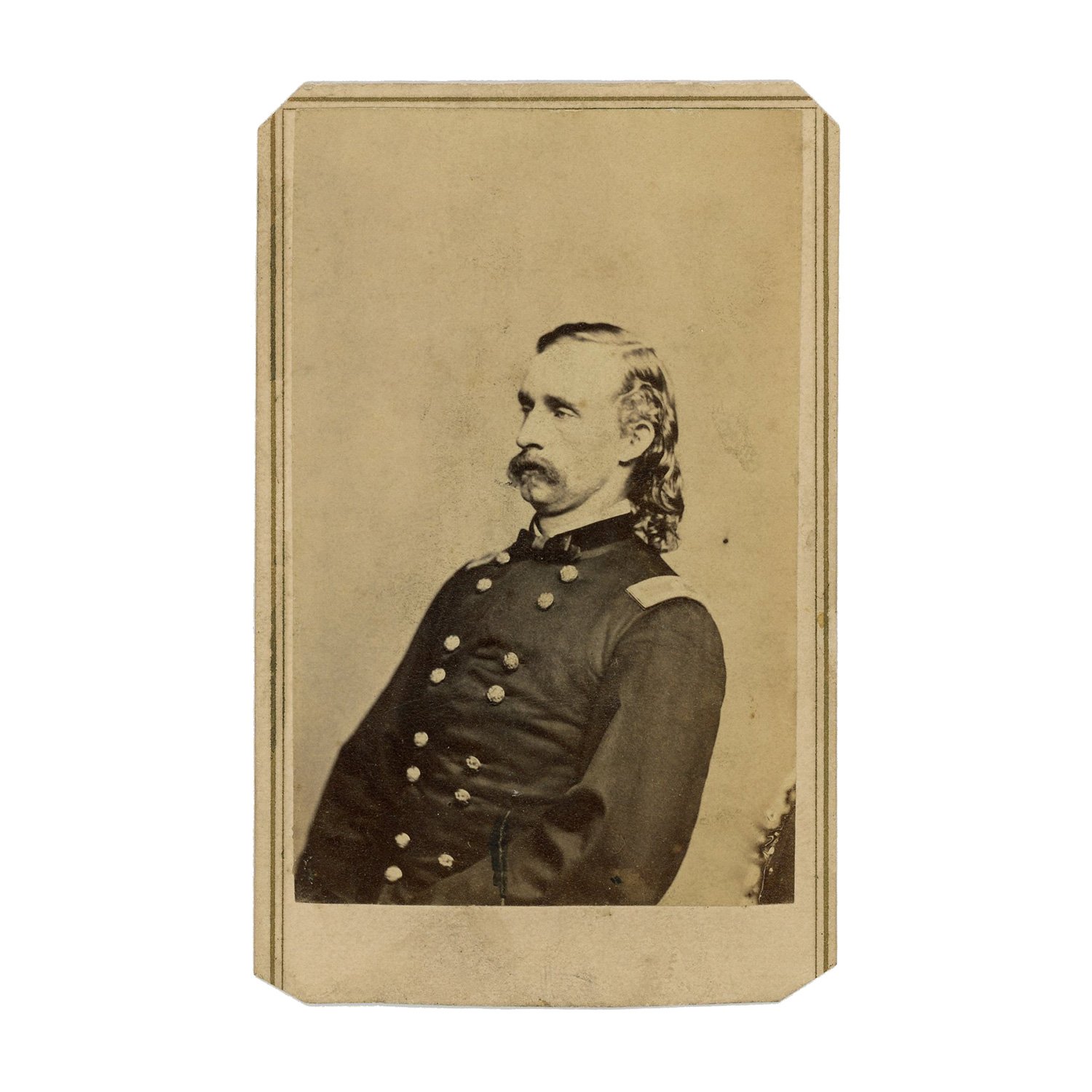 CDV of General George A. Custer (K-21) by Mathew Brady, October 8, 1863