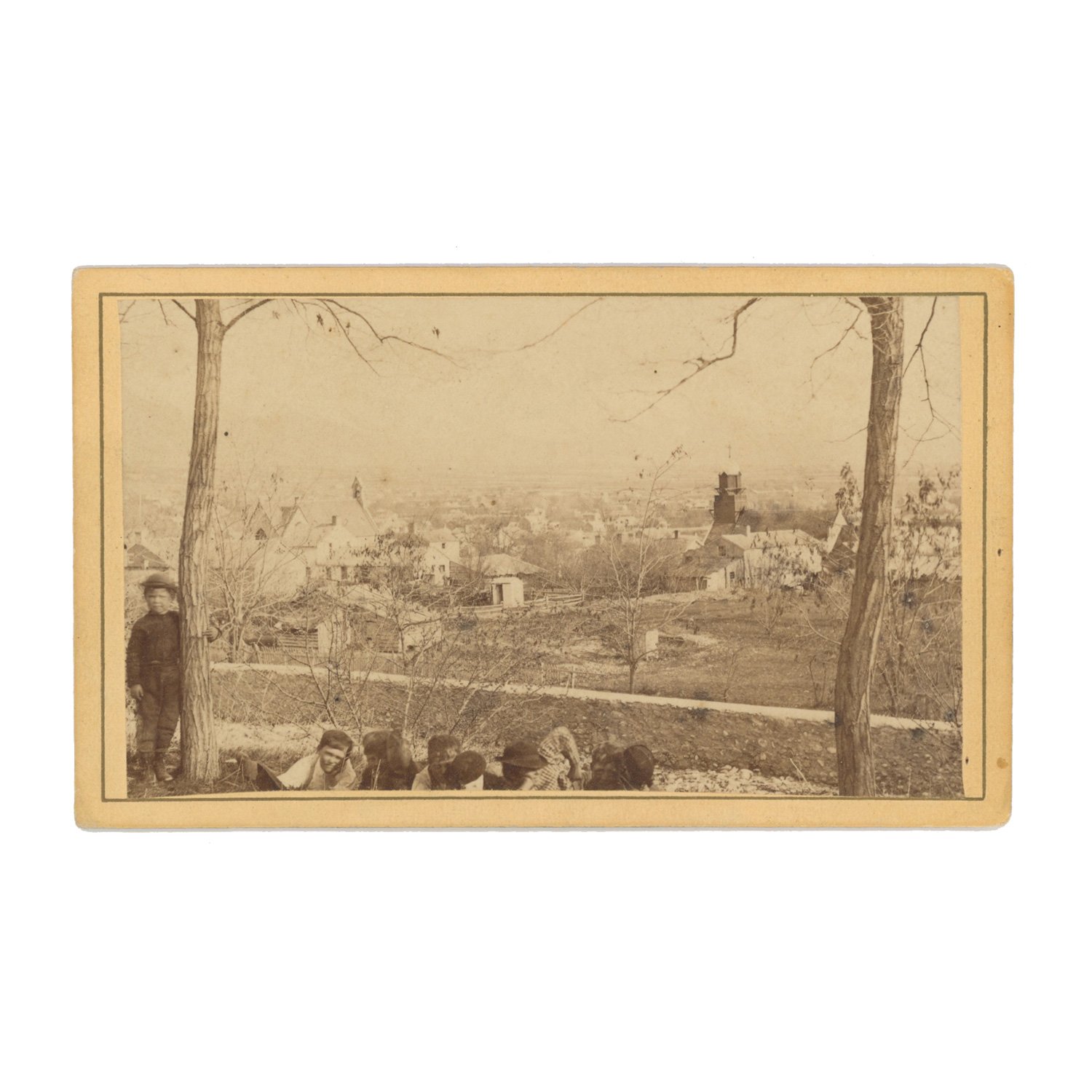 c. 1870 CDV by Charles R. Savage — View of Salt Lake City, Utah, Including Catholic & Episcopal Churches