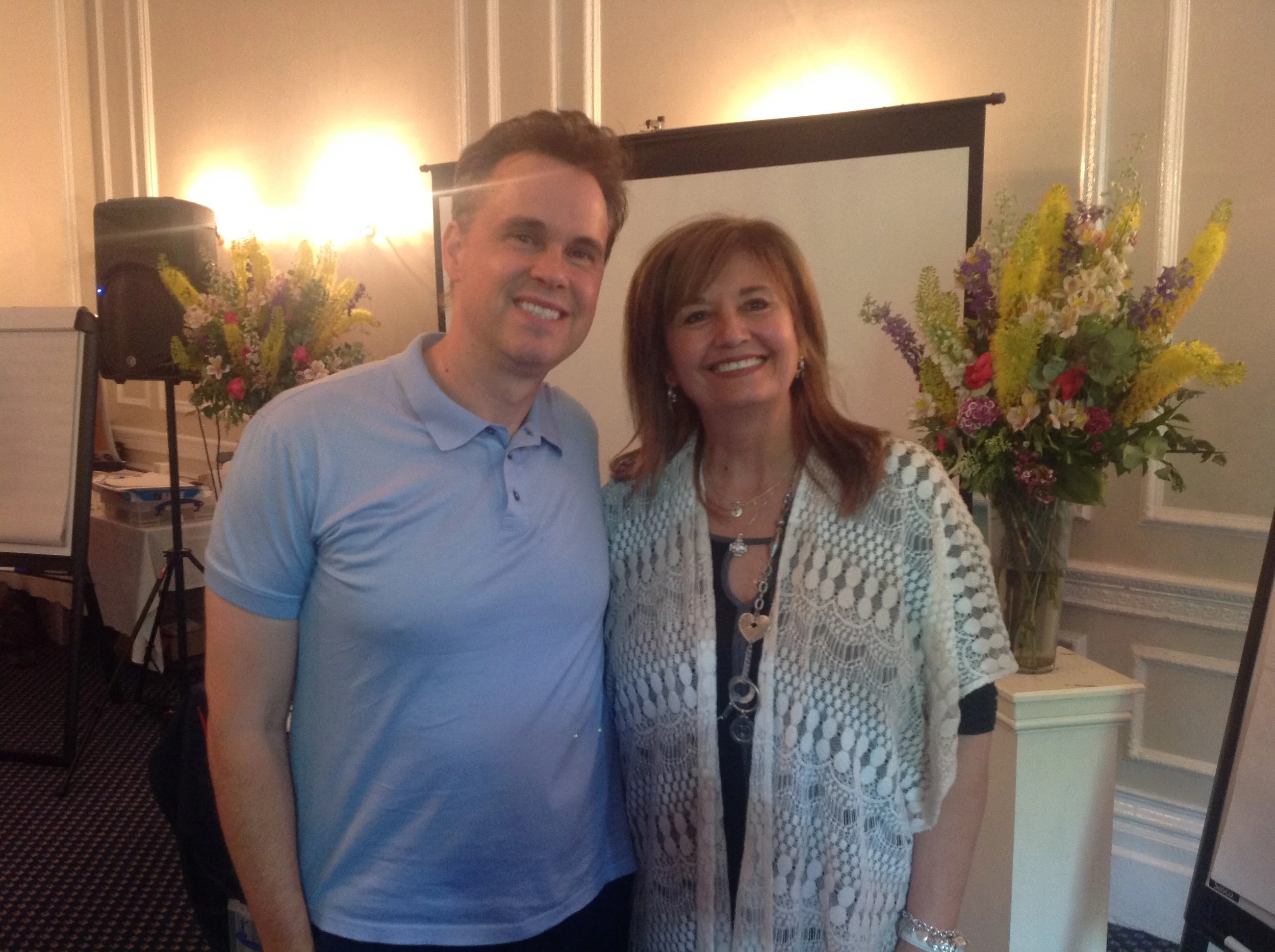 With Robert Holden - London 