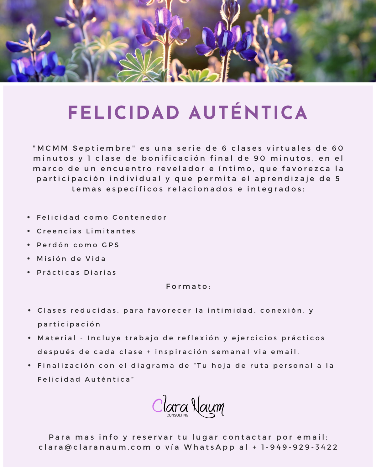 FELICIDAD AUTÉNTICA&nbsp;