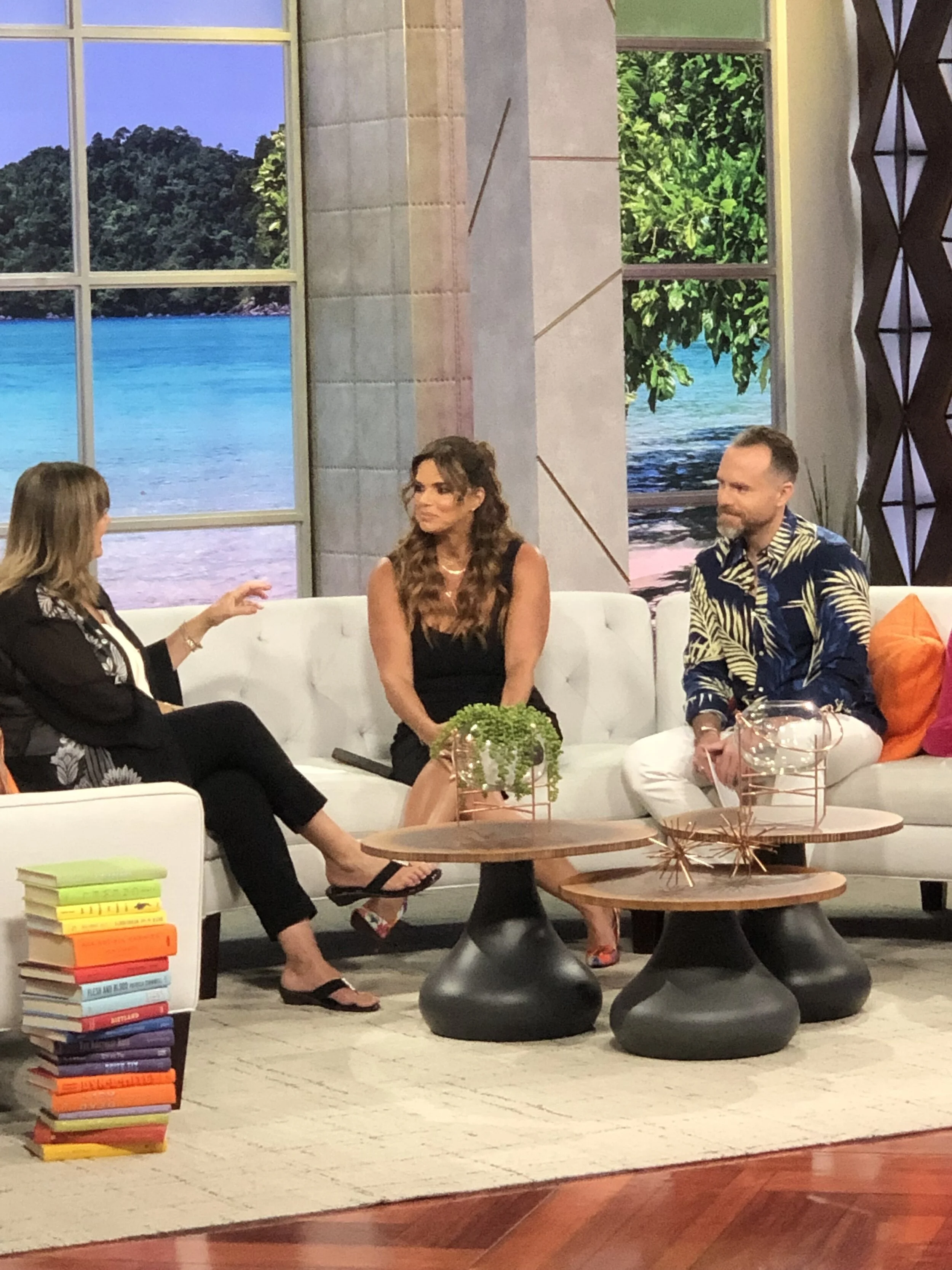 Con Rashel Diaz y el actor Erik Hayser 