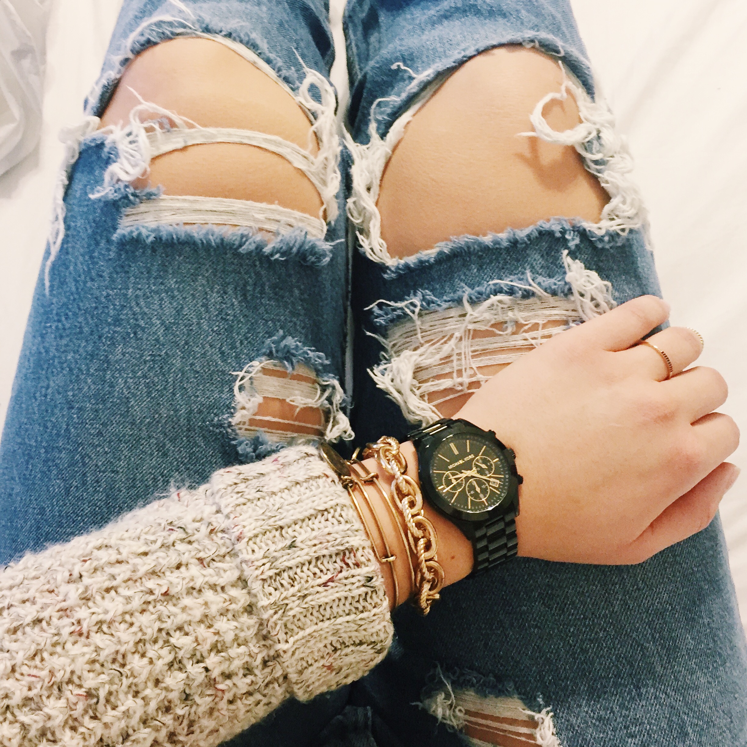 How to DIY Ripped Jeans