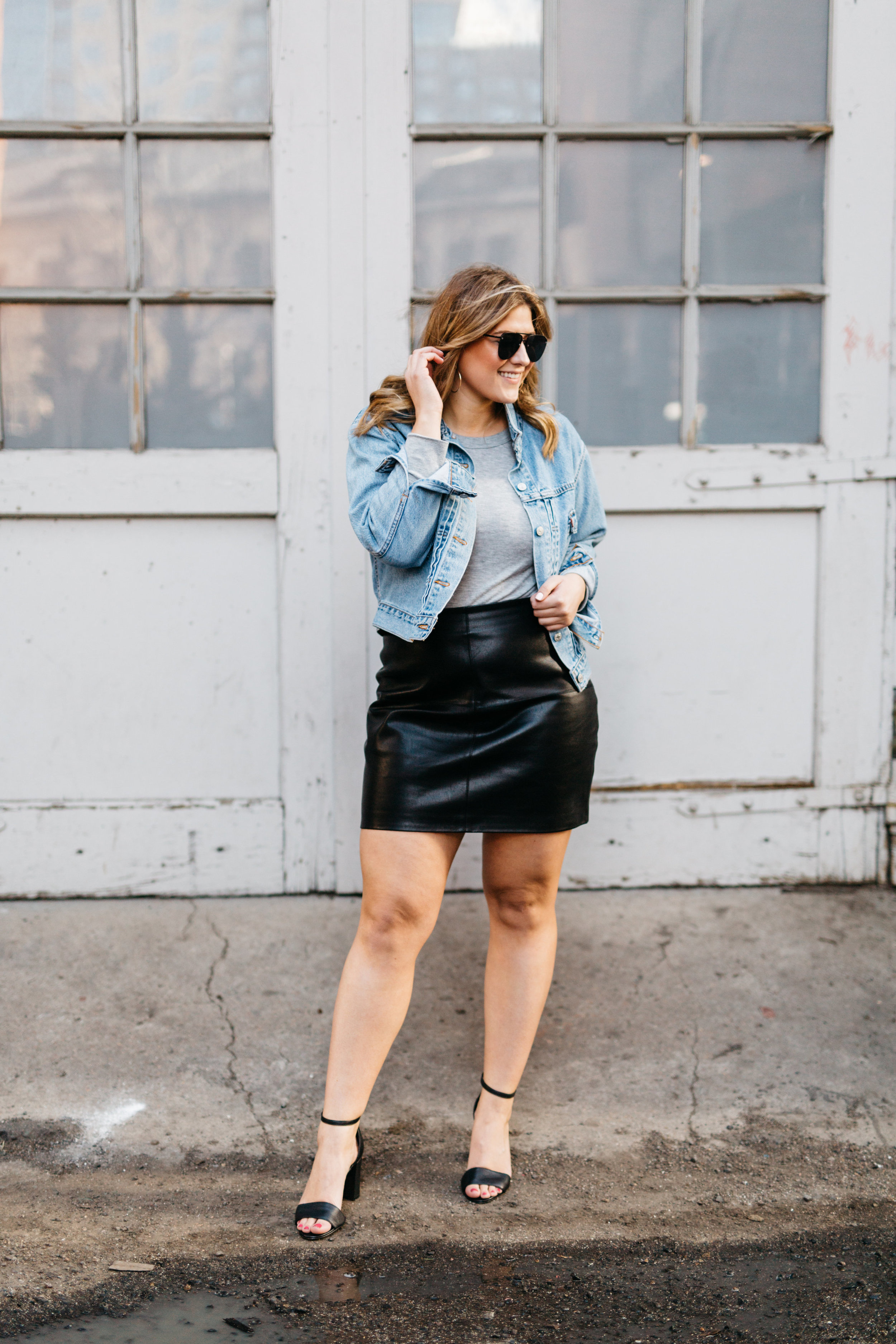 Styling A Leather Skirt