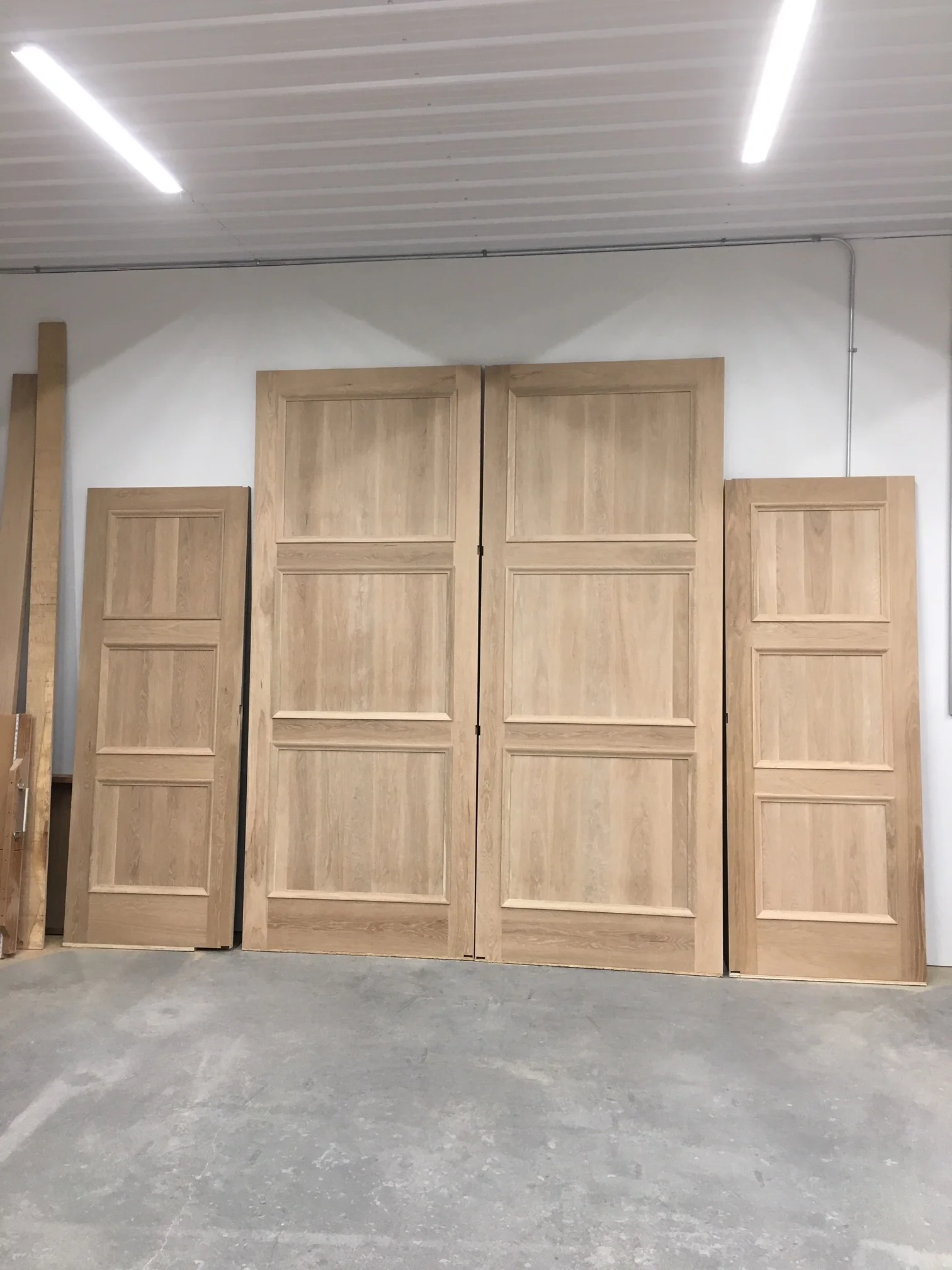  The 2 big doors in the middle are each 4’ wide by 10’ tall. 