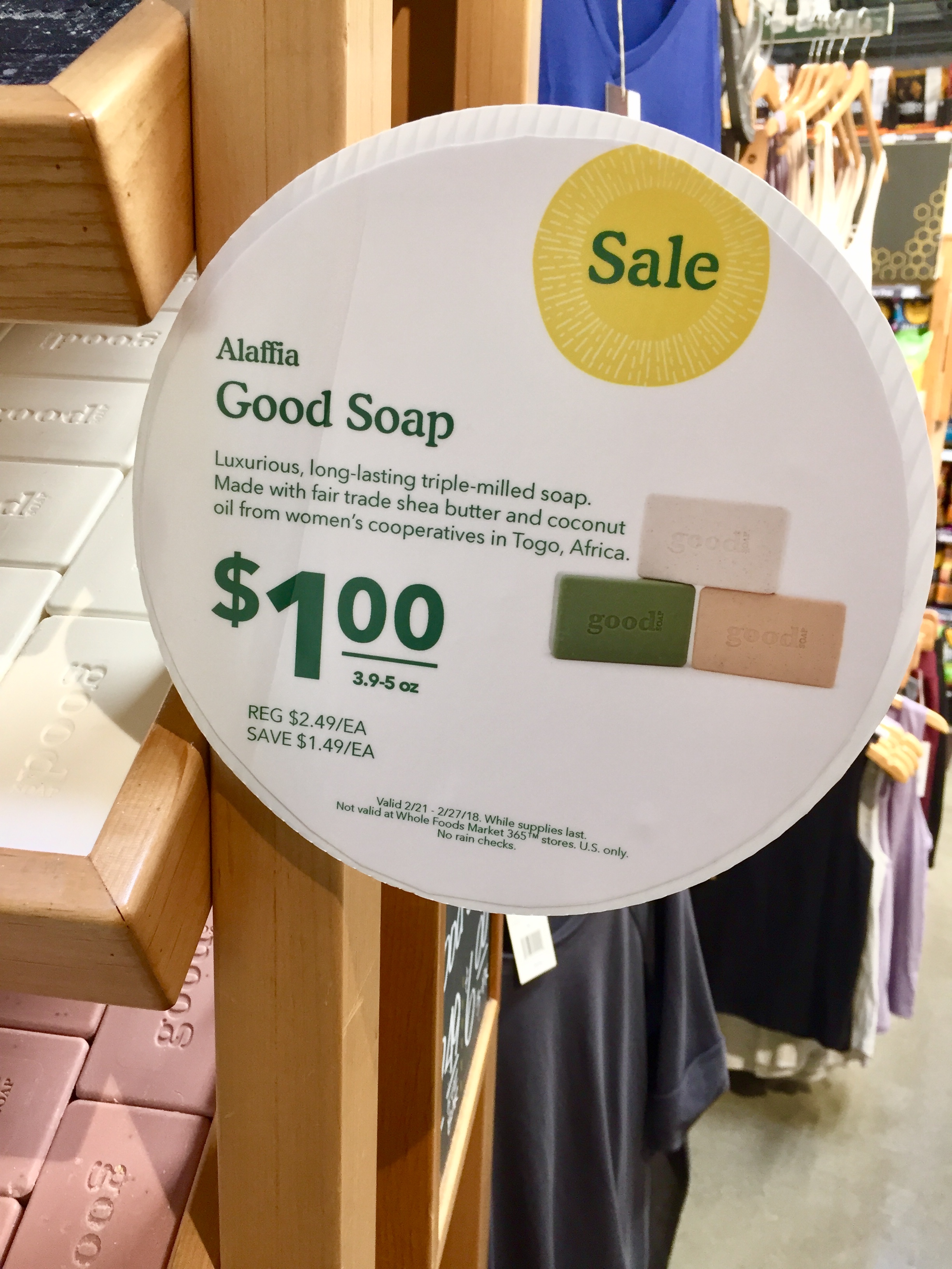 Devi Ohira Good Soap all natural Whole Foods.JPG