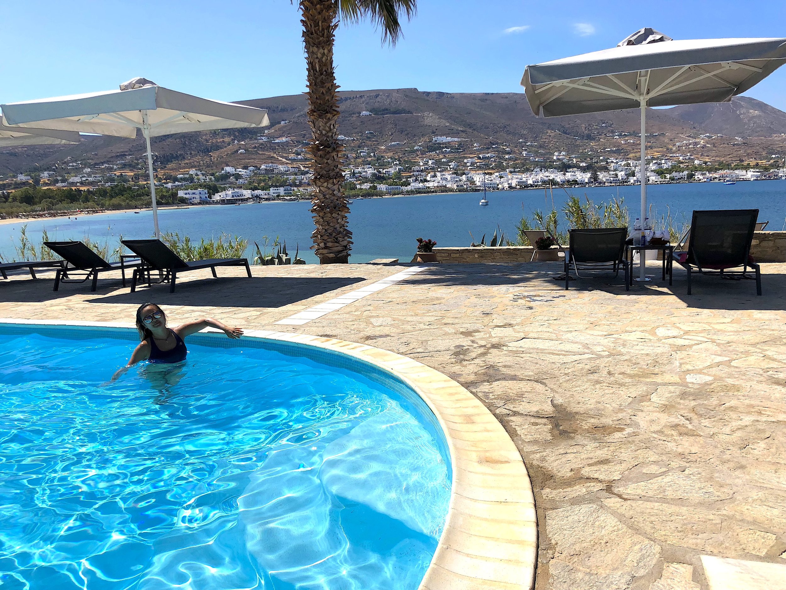 Devi Ohira Parian Village pool bar hotel Paros Greece island summer.jpeg