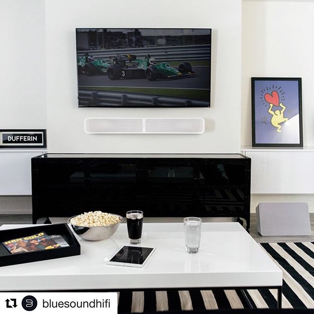 Audiophiles Rejoice! The Canadian Manufactured Pulse Soundbar from @bluesoundhifi is straightforward enough for the novice user, but also relevant to the seasoned listener. #avworksyeg #yeghometheatre #smarthome #homeautomation #hometheatre #yegsmall