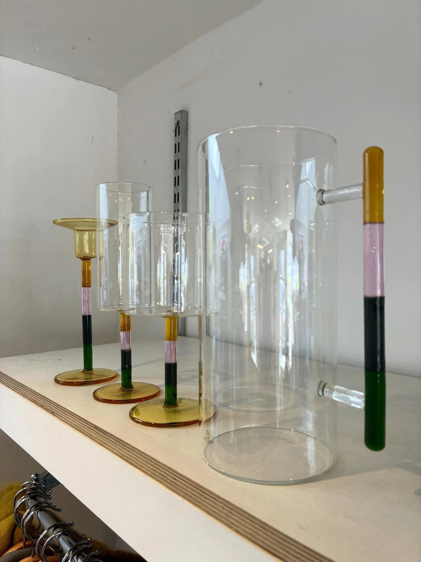 INTRODUCING &lsquo;ICHENDORF&rsquo;&hellip; the latest edition to our homeware collection is this beautiful Italian glassware from Ichendorf. Sets of wine glasses, jugs, tumbles, fish-glasses, in a spectacular array of shapes and colours. Come into J