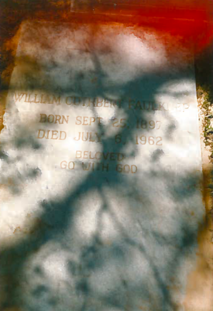 In the 90s, a few years after beginning Keeper One , Chantelle Mansfield moved to Mississippi 'to take care of Faulkner's grave'. She would routinely visit Oxford Memorial Cemetery to clean it.