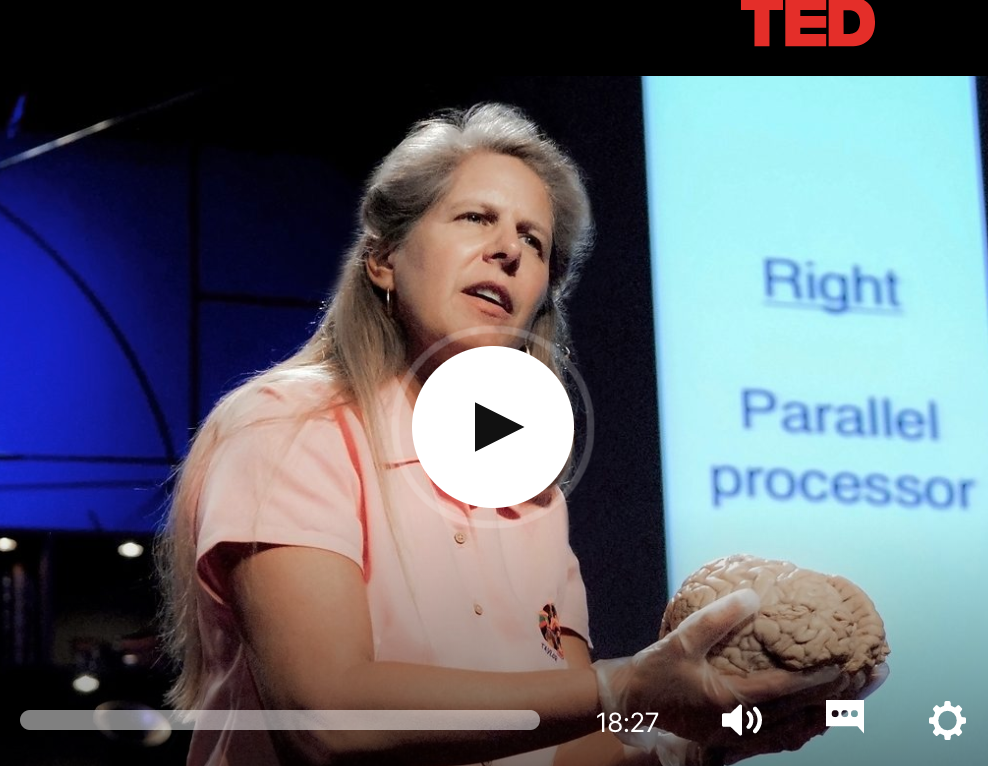 Video: Jill Bolte Taylor, My Stroke of Insight
