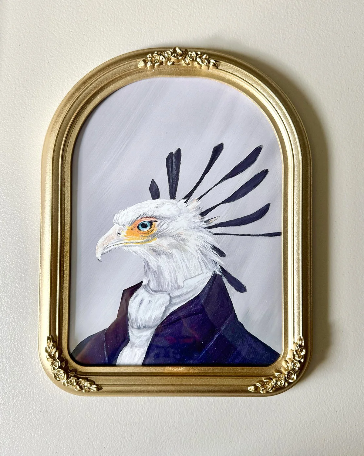 secretary_bird_gold_arched_frame.jpg