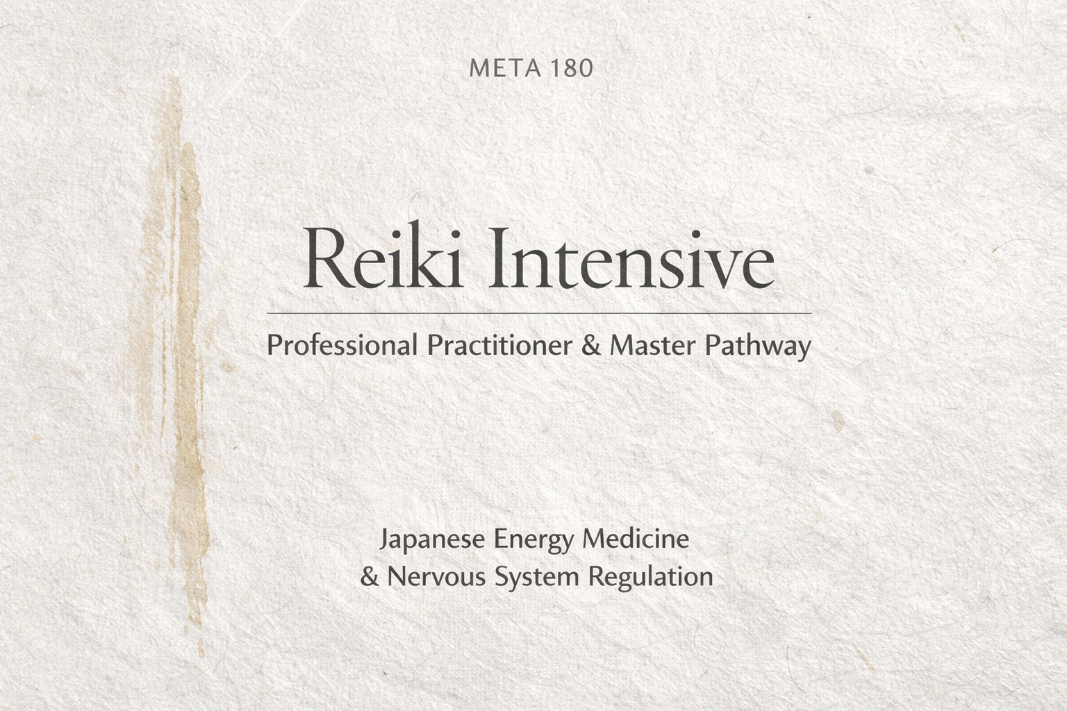Reiki Intensive: Professional Practitioner &amp; Master Pathway