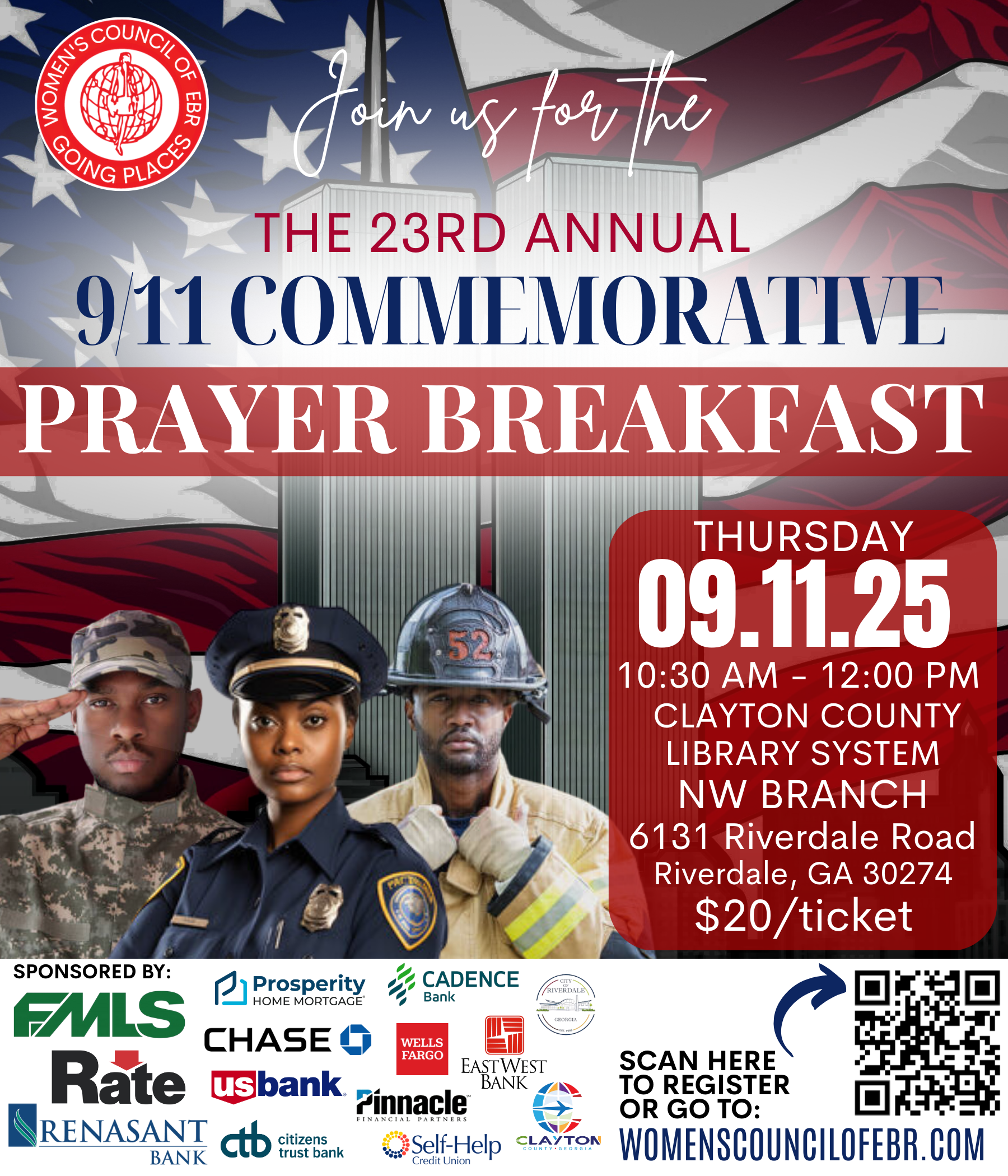 23rd Annual 9/11 Commemorative Prayer Breakfast