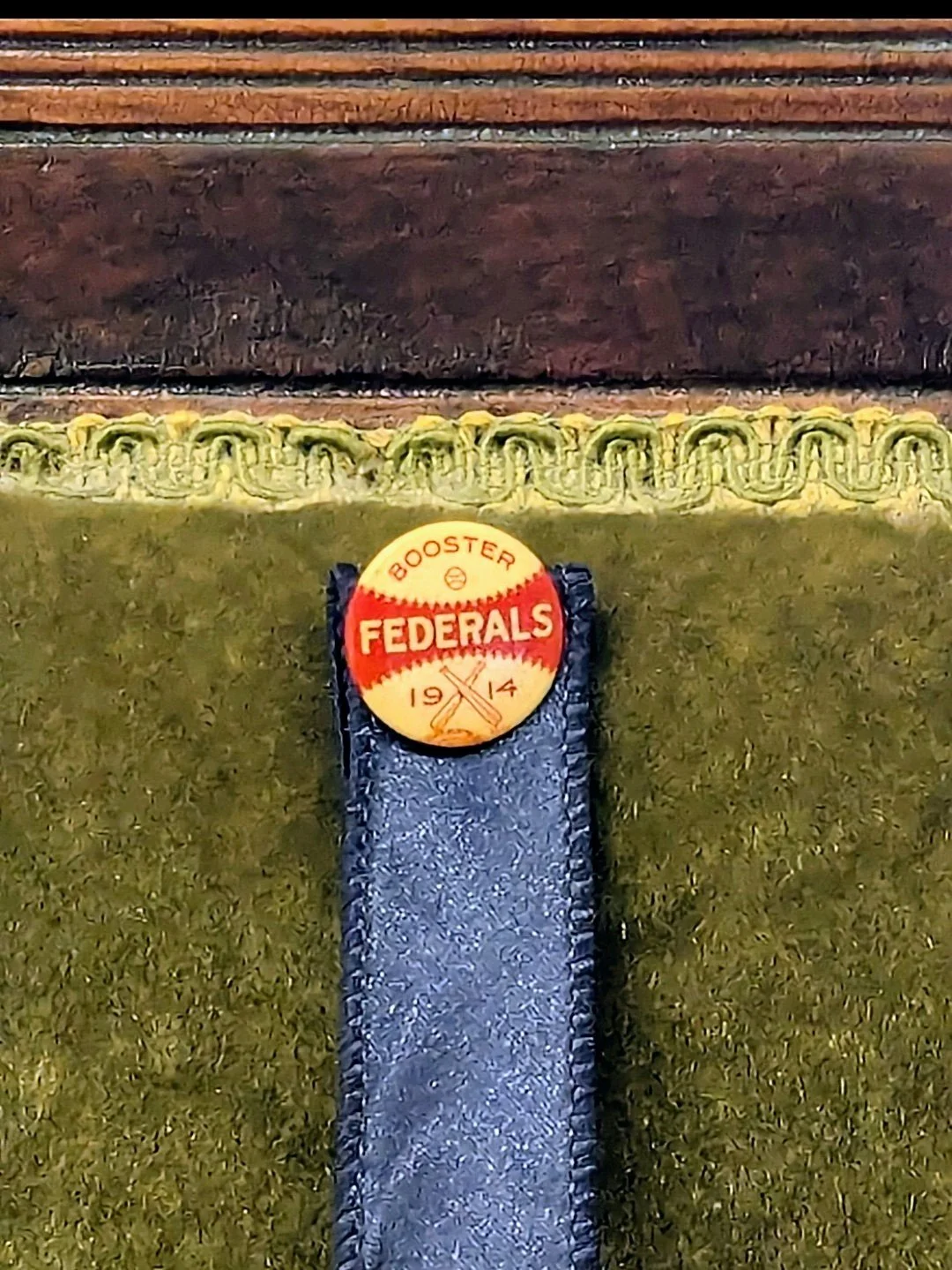   CHICAGO FEDERALS pin back, 1914, Baseball Federal League Booster, 7/8" Diameter   