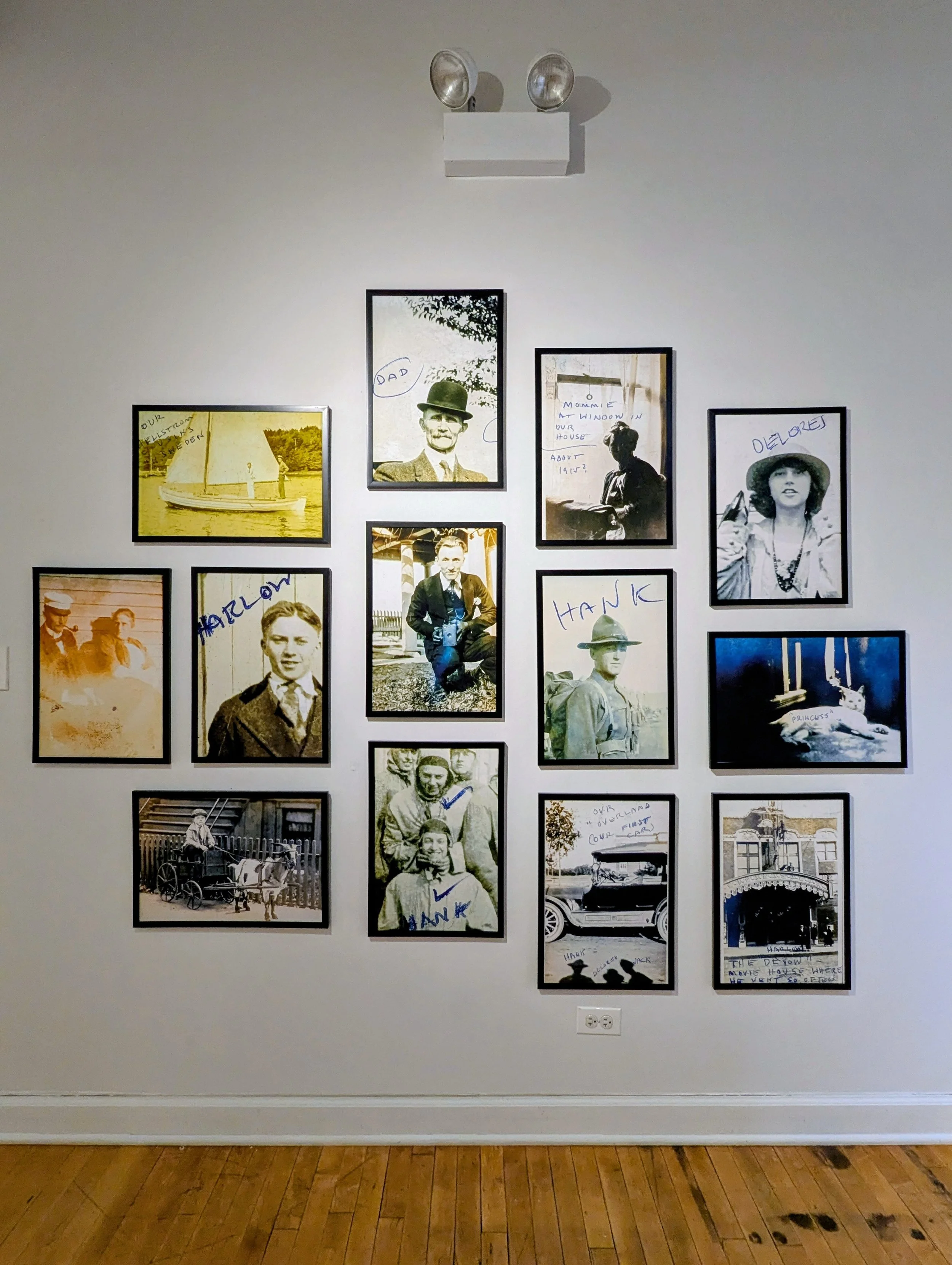 THE HELLSTROMS OF MELROSE STREET C. 1915 Photo installation, Thirteen framed archival inkjet prints, 13x19" each