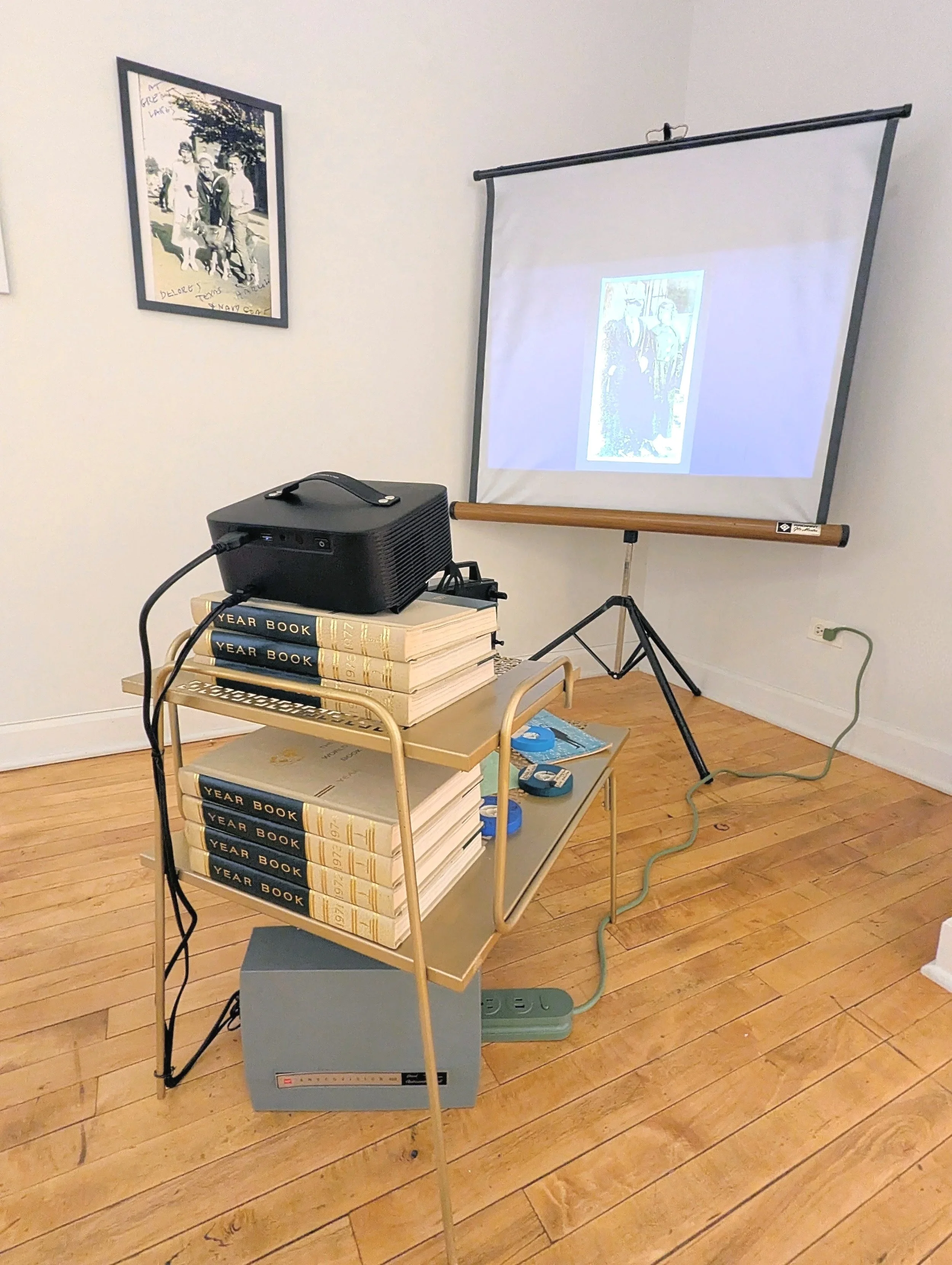 SUPER-8 1977, 2026, Video installation, mixed media, dimensions variable 
