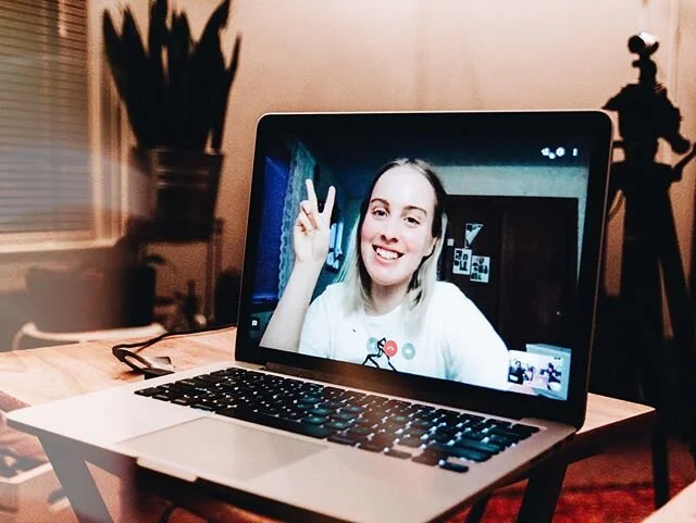 a little #BTS from our interview with @theblissbean! For clarity, that hashtag stands for BTS the band and not behind the scenes 🕺