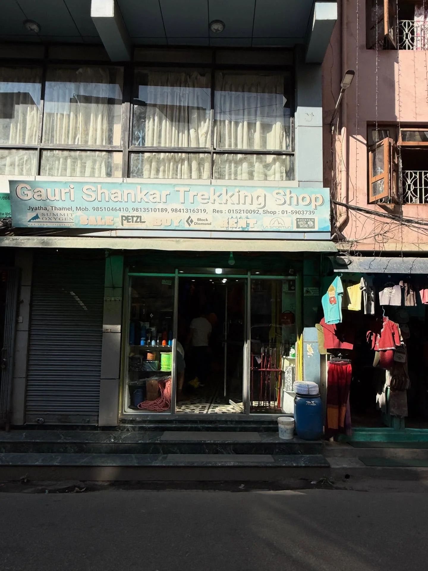 Scenes from Kathmandu. The journey begins&hellip;..Equipment check (check)