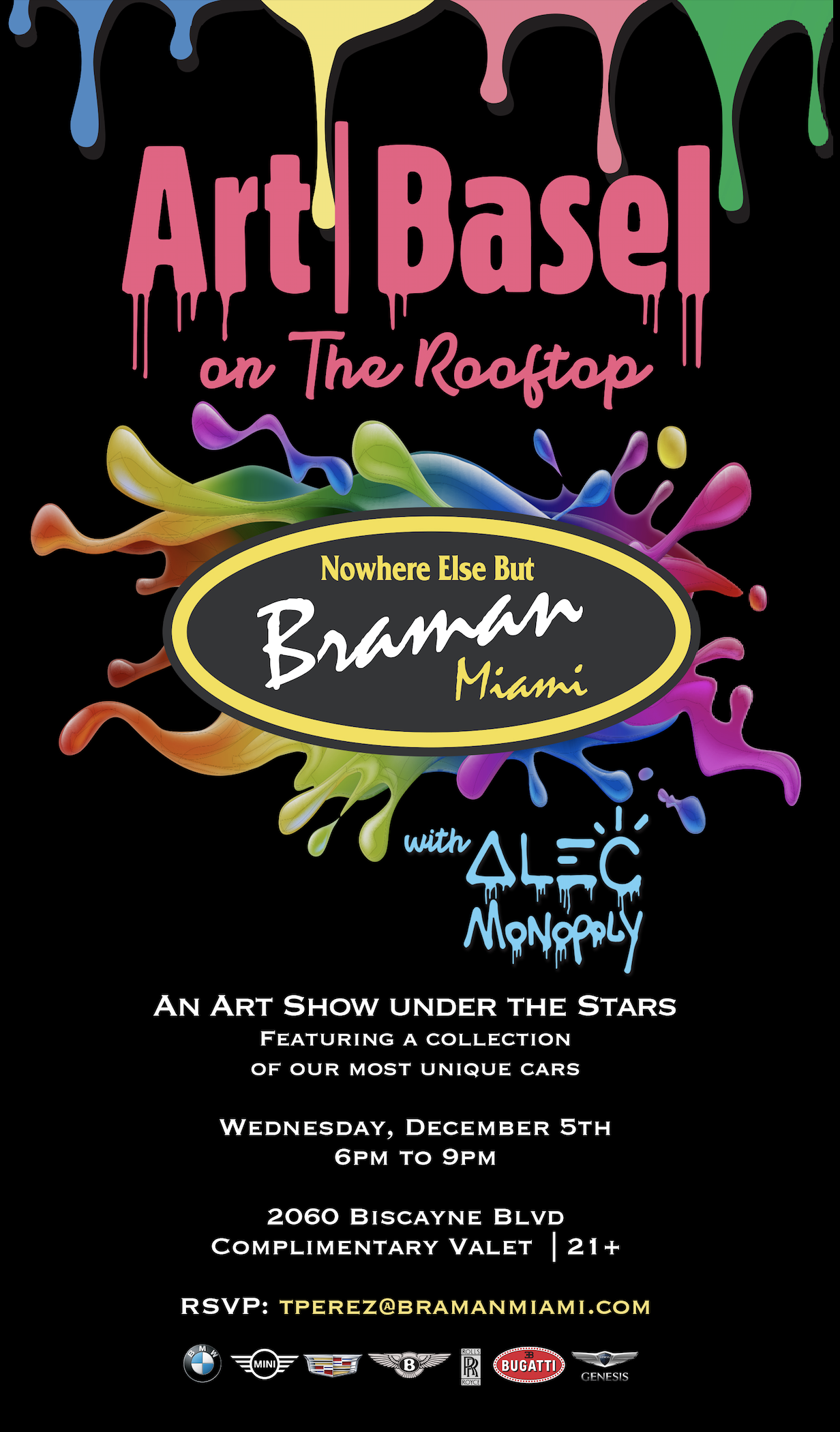 Full Art Basel Schedule with Alec Monopoly — Andrea Valentina